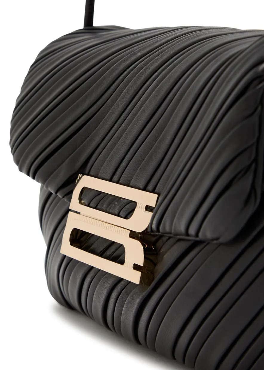 Dorian textured leather shoulder bag