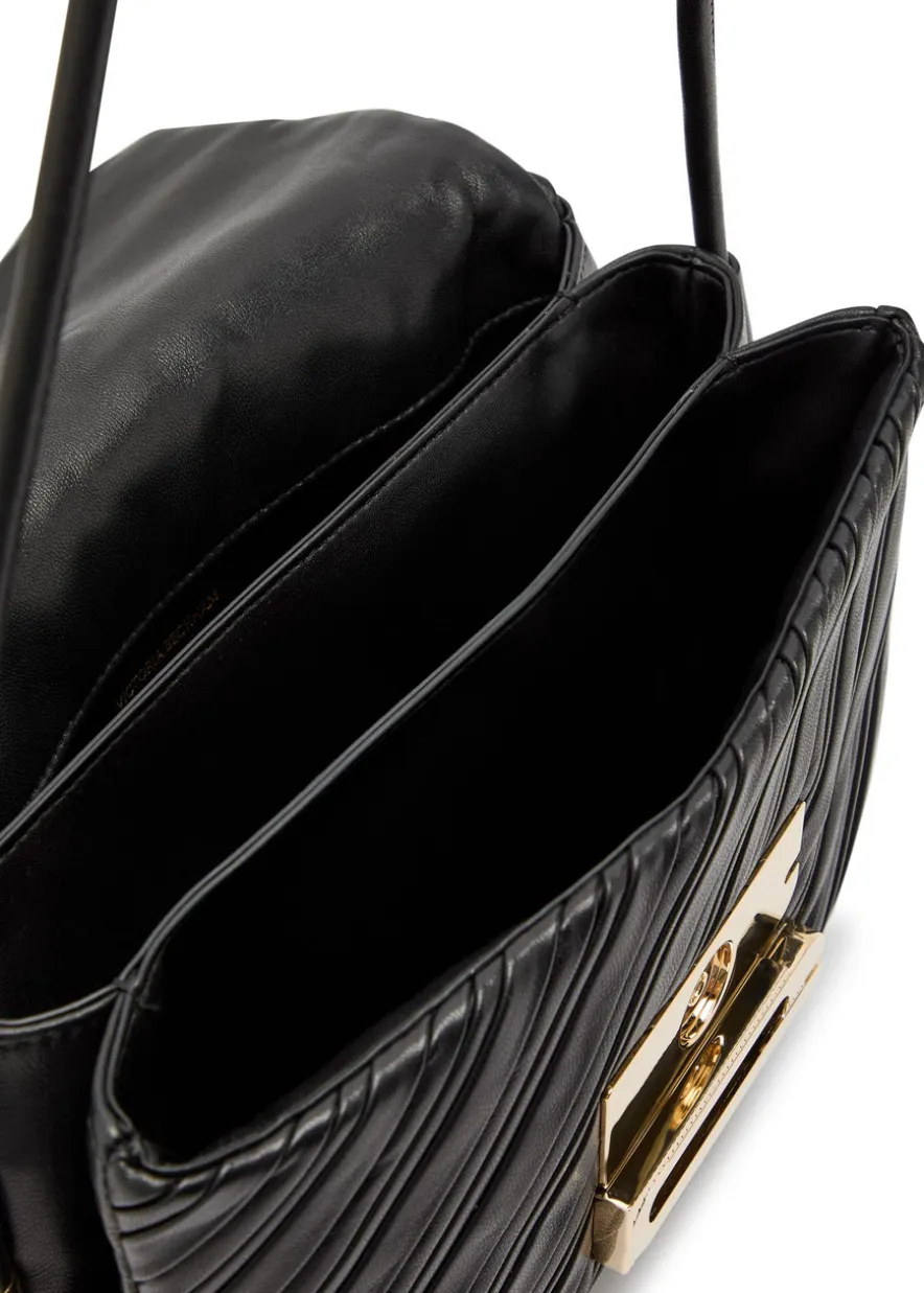 Dorian textured leather shoulder bag