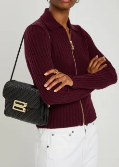 Dorian textured leather shoulder bag