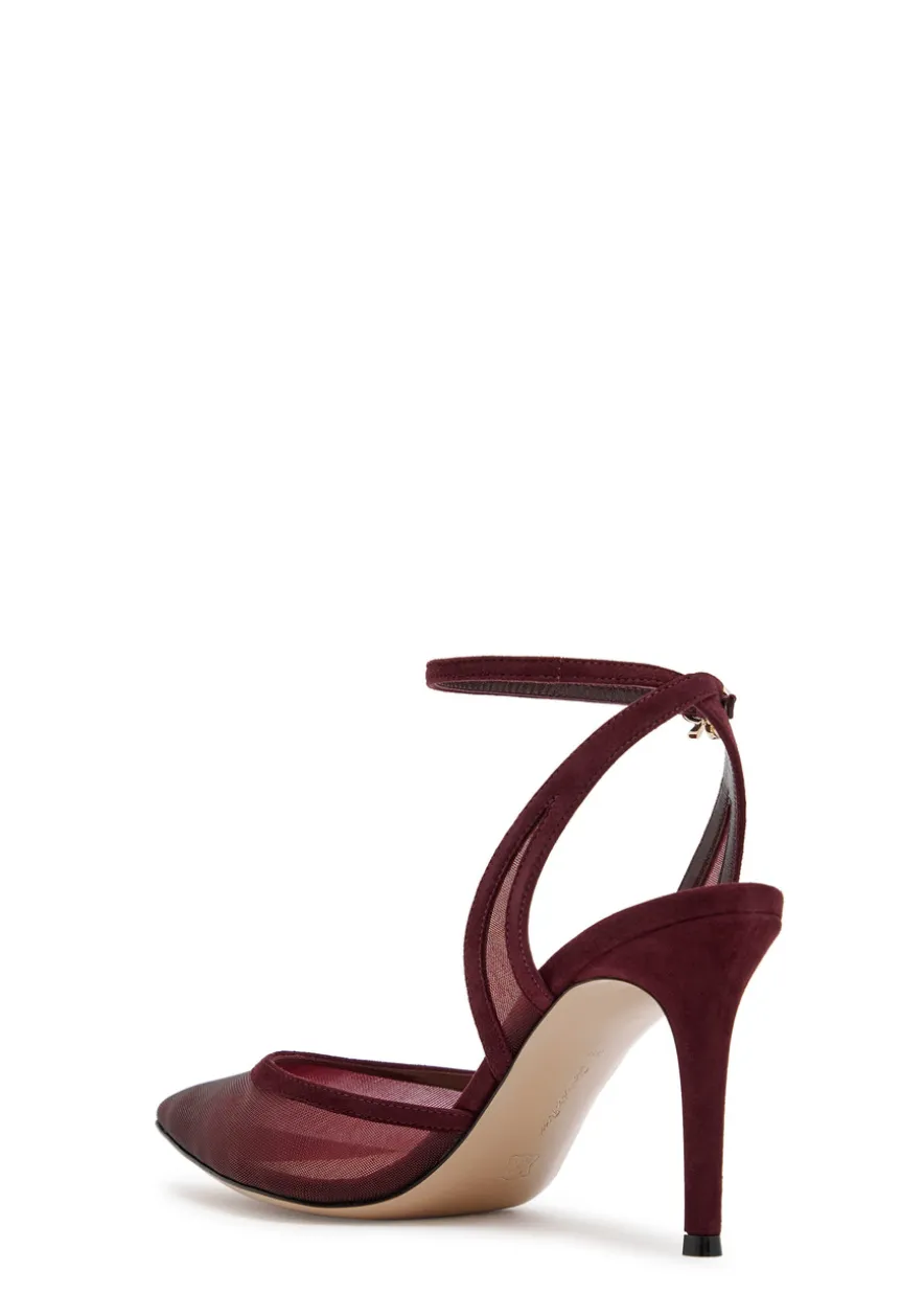 Dorotea 85 mesh and suede sandals