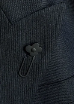 Double-breasted cashmere and wool-blend blazer