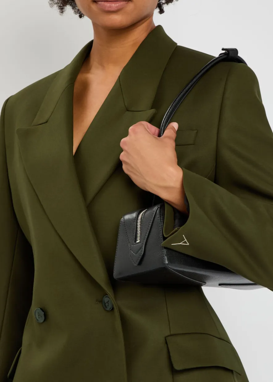 Double-breasted cotton blazer
