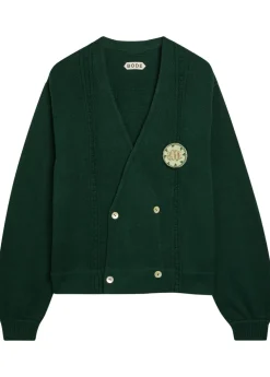 Double-breasted cotton cardigan