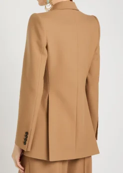 Double-breasted wool blazer