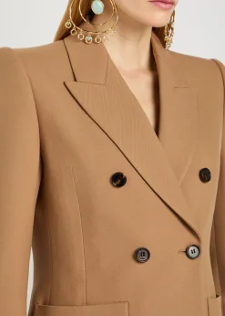 Double-breasted wool blazer