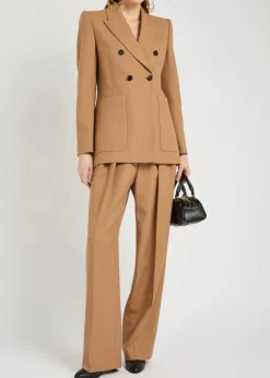 Double-breasted wool blazer