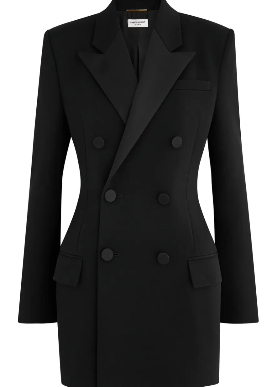 Double-breasted wool blazer