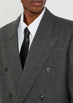 Double-breasted wool blazer
