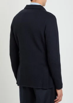 Double-breasted wool blazer
