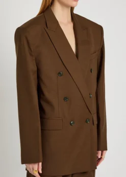 1988 double-breasted woven blazer