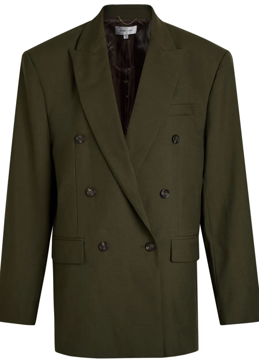 1988 double-breasted woven blazer
