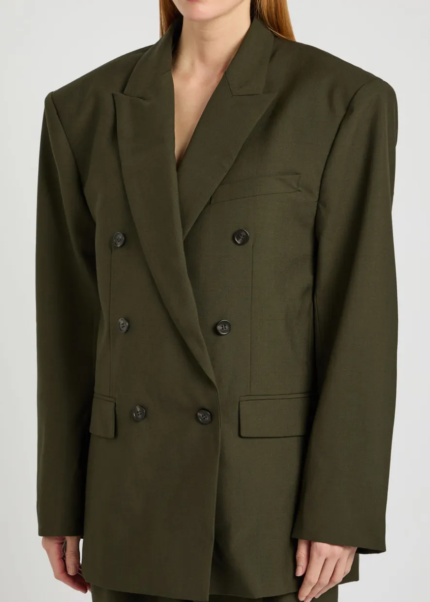 1988 double-breasted woven blazer