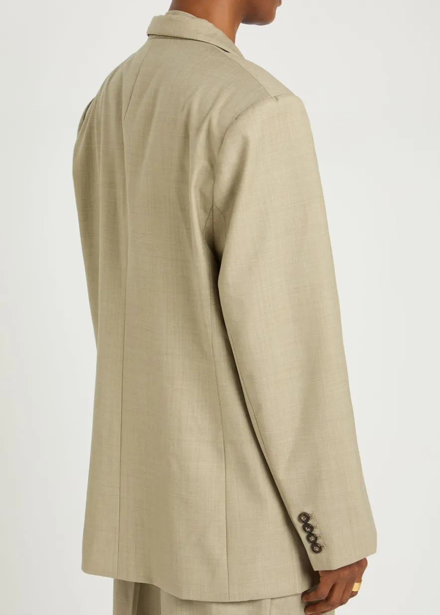 1988 double-breasted woven blazer