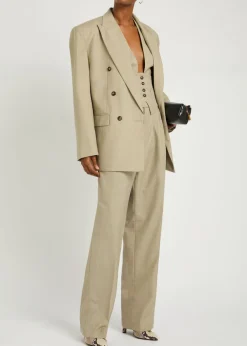 1988 double-breasted woven blazer