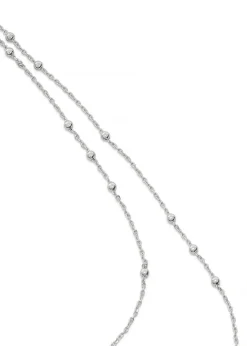 Double Chain sterling silver necklace
