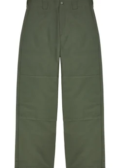 Double-knee cotton-twill chinos