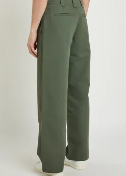 Double-knee cotton-twill chinos