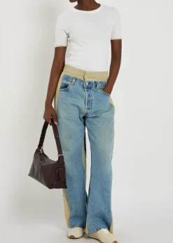 Double-layered cotton T-shirt