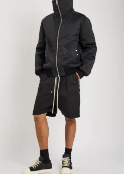 Dracuflight nylon and cotton-blend bomber jacket