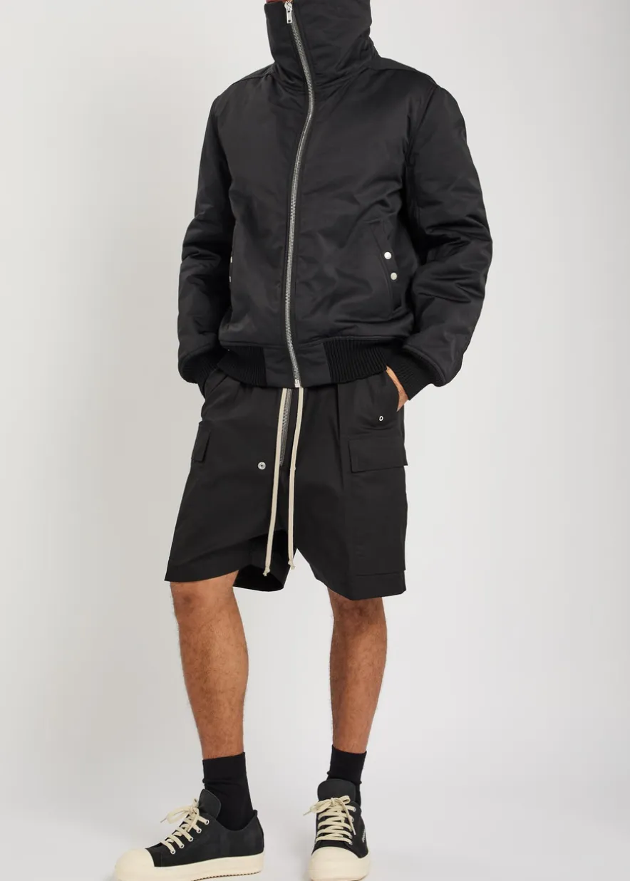 Dracuflight nylon and cotton-blend bomber jacket