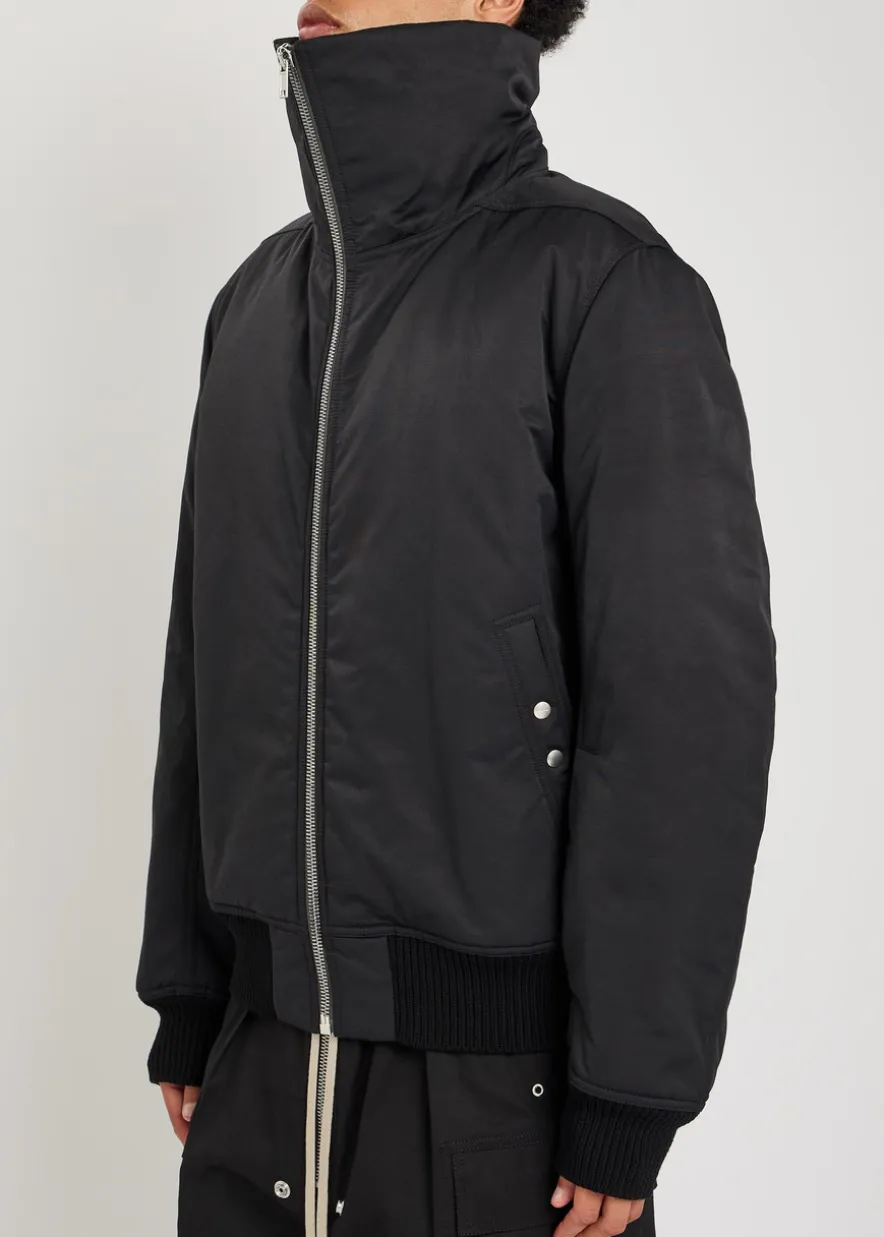 Dracuflight nylon and cotton-blend bomber jacket