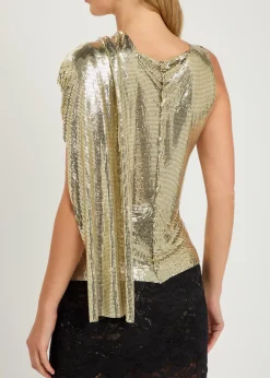 Draped chainmail top