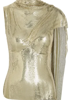 Draped chainmail top