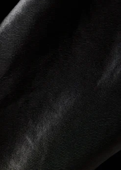 Draped double-breasted wool blazer