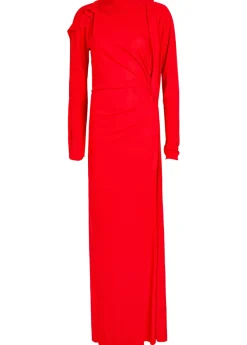 Draped jersey gown
