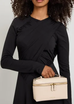 Draped stretch-jersey midi dress