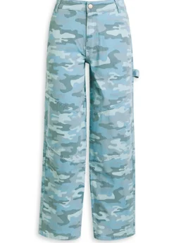 Drew camouflage straight-leg jeans