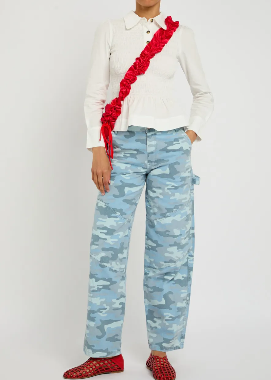 Drew camouflage straight-leg jeans