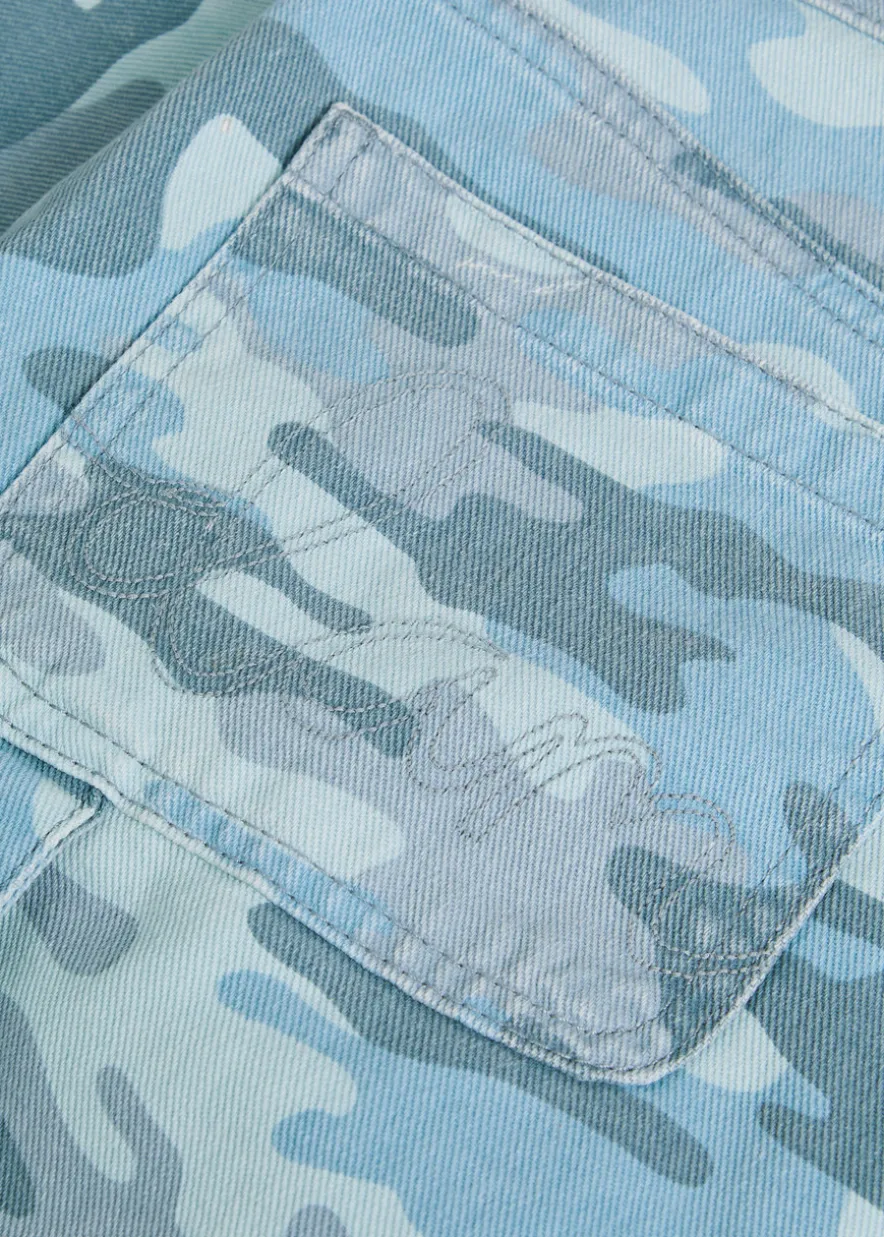 Drew camouflage straight-leg jeans