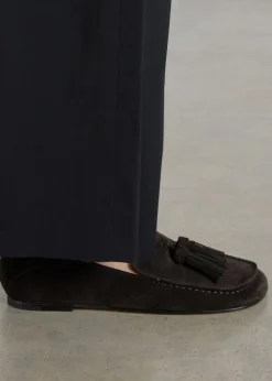 Drew tassel suede loafers