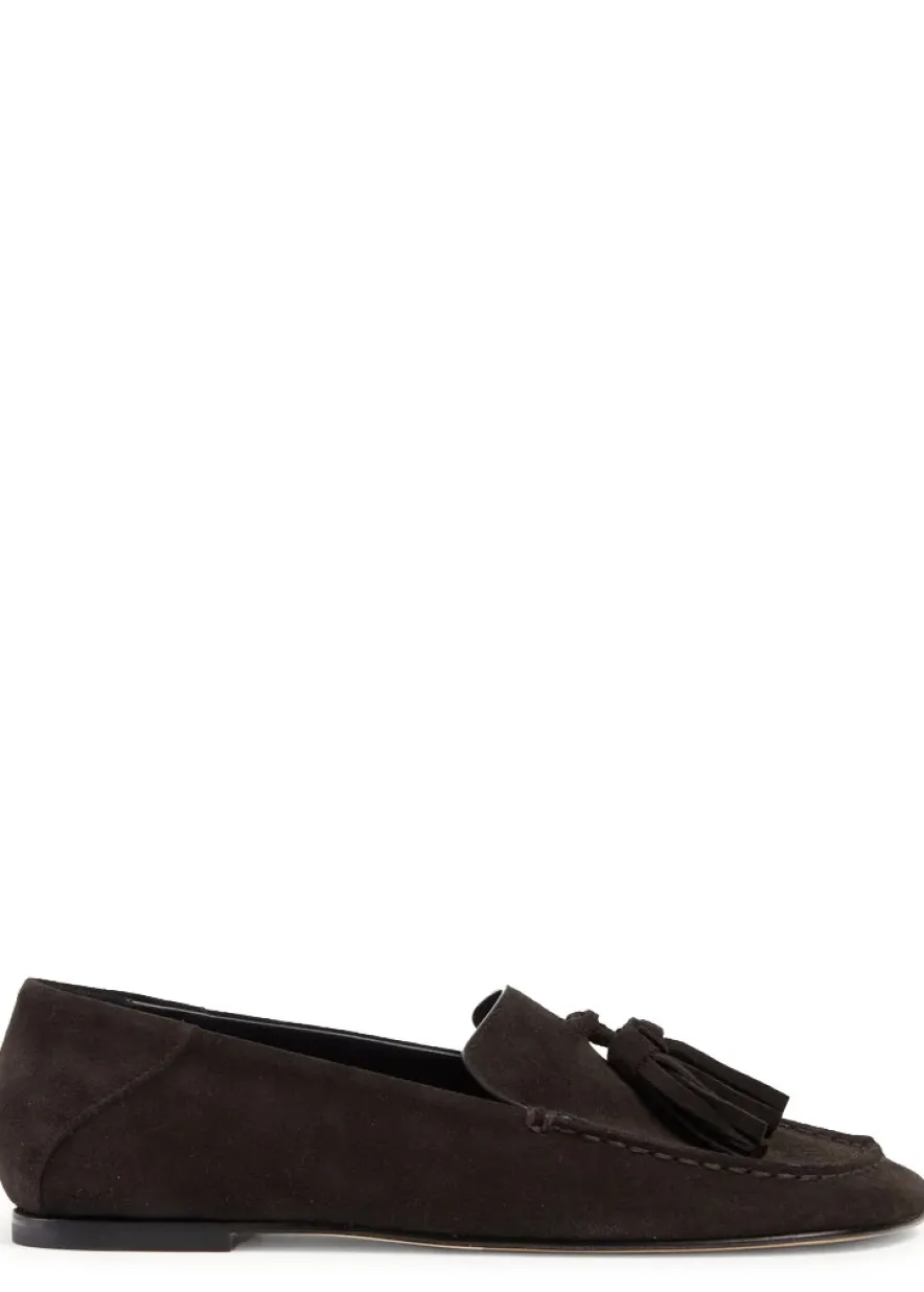 Drew tassel suede loafers