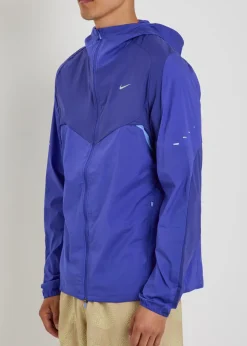 Dri-FIT hooded stretch-nylon running jacket