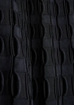 Drue textured cut-out knit midi skirt