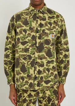 Duck camouflage canvas overshirt