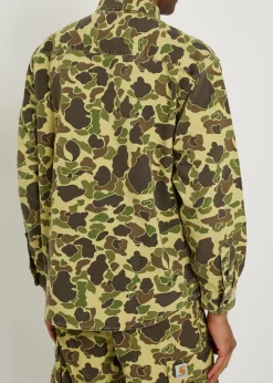 Duck camouflage canvas overshirt