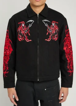 Dueling Reaper printed jacket