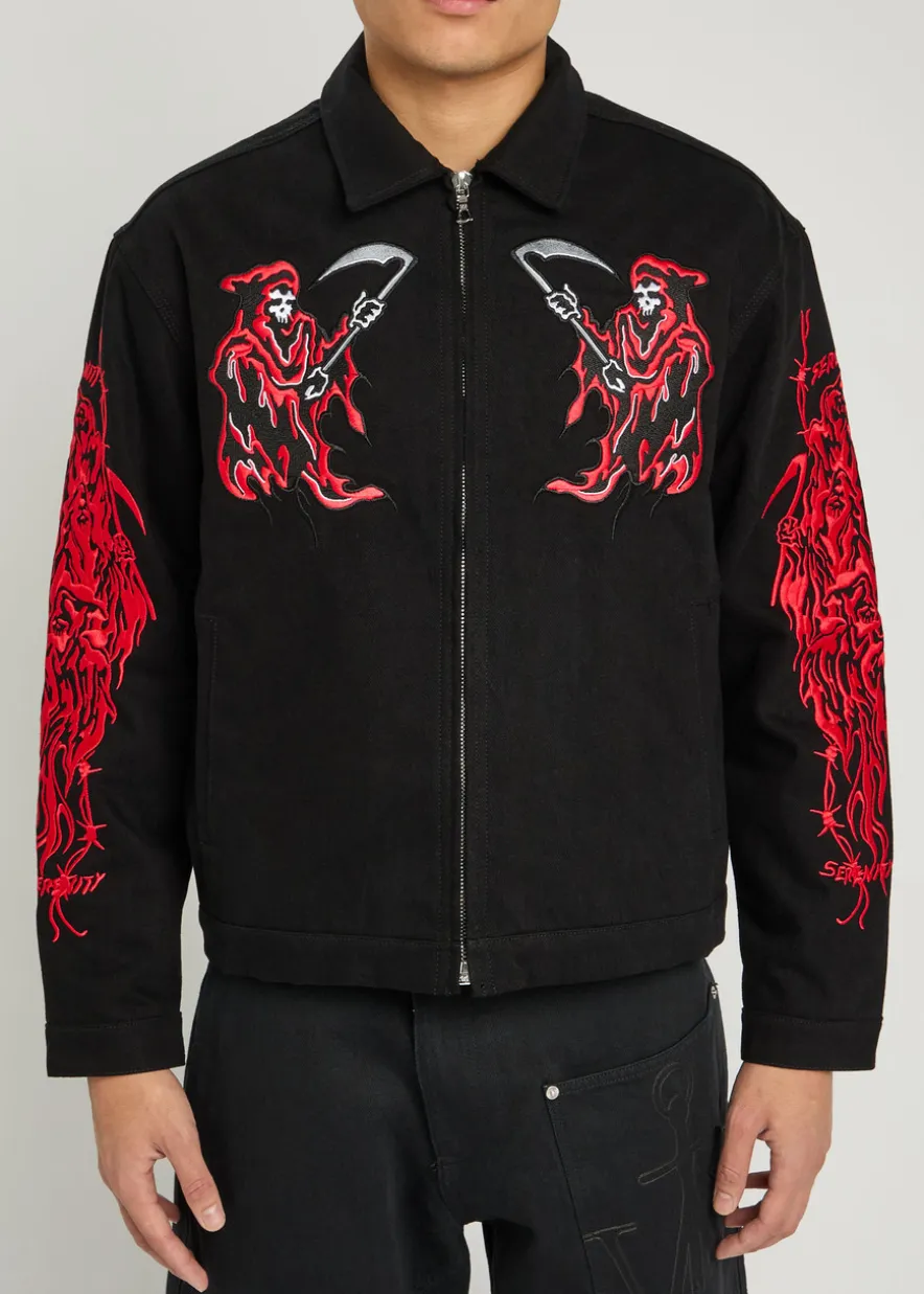 Dueling Reaper printed jacket