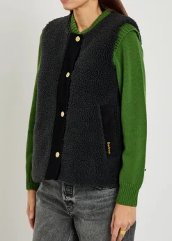 Dulsie corduroy-trim fleece gilet