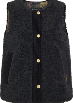 Dulsie corduroy-trim fleece gilet