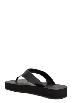 Dune flatform leather sandals
