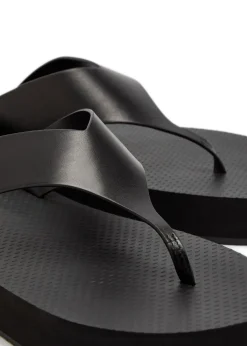 Dune flatform leather sandals