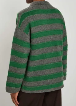 Dune striped cashmere rugby jumper