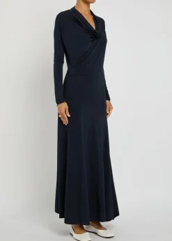Eadan draped stretch-jersey maxi dress
