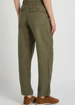 Earl straight-leg cotton trousers
