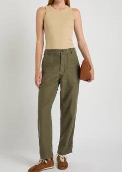 Earl straight-leg cotton trousers