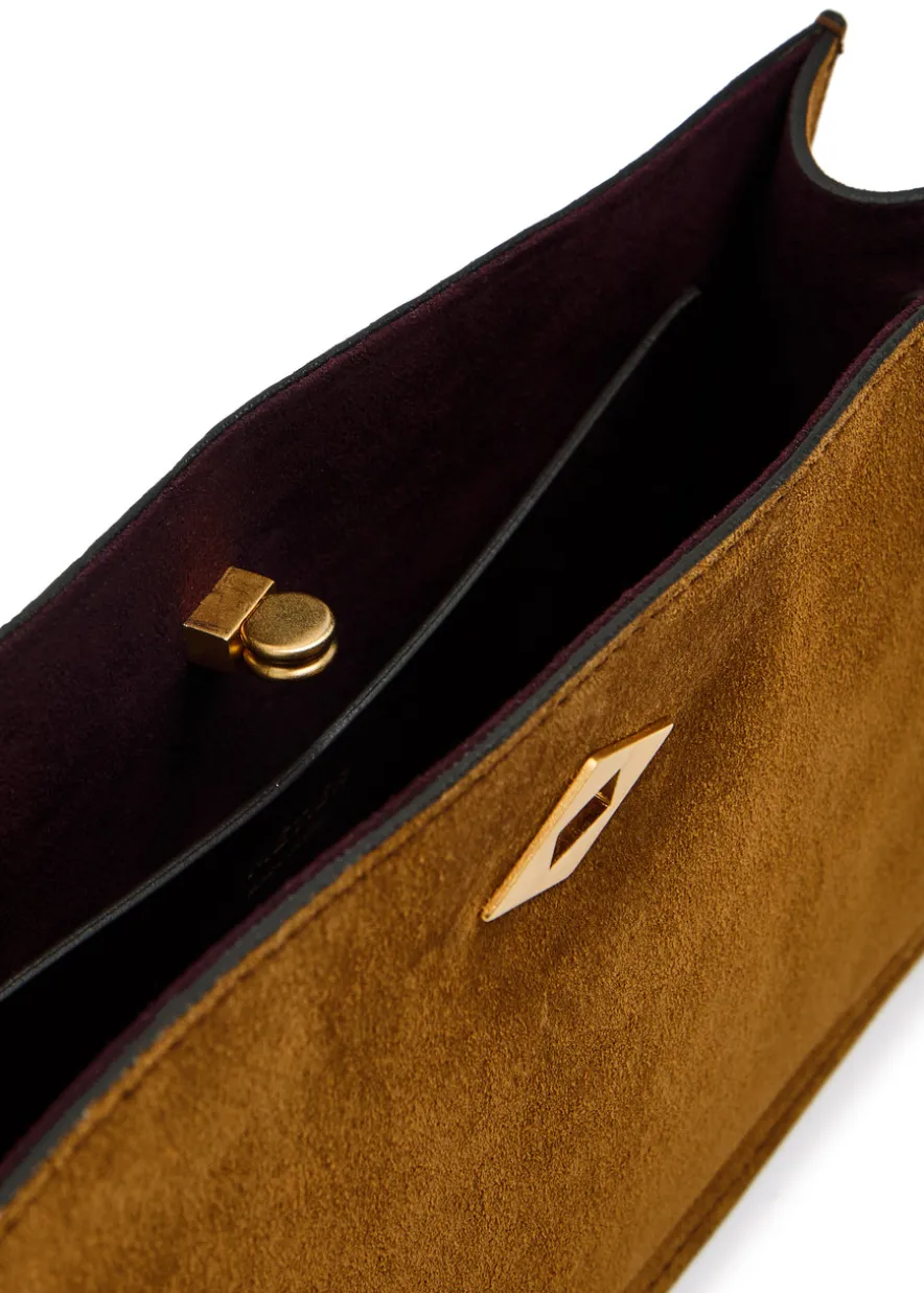 Ease suede clutch